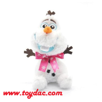 Plush Cartoon Snowman Key Ring